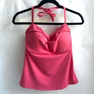 Athleta Hampton Bra Cup Twist Tankini Pink Size 32D/DD